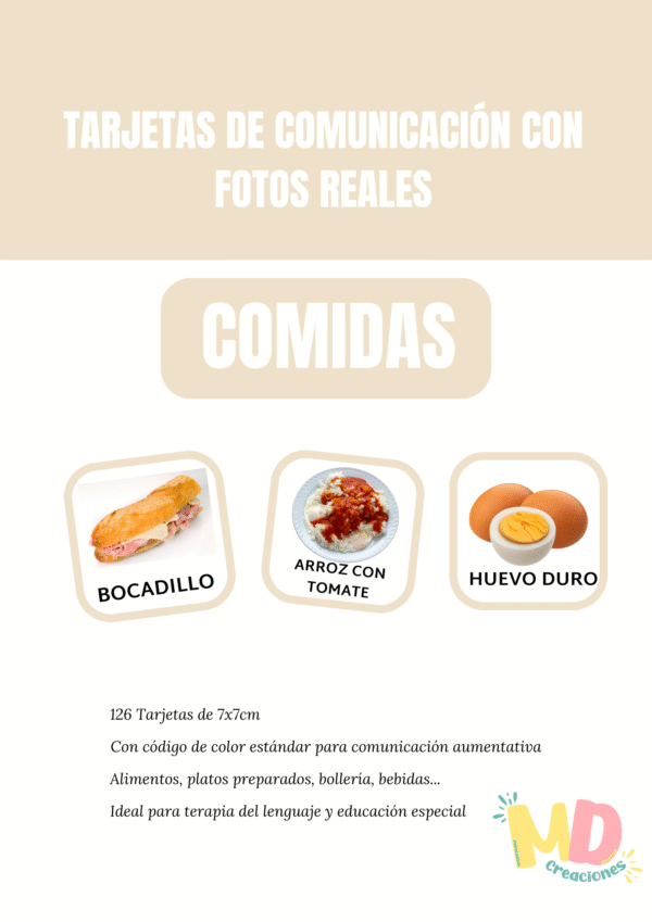 PDF TARJETAS DE COMUNICACIÓN : COMIDA